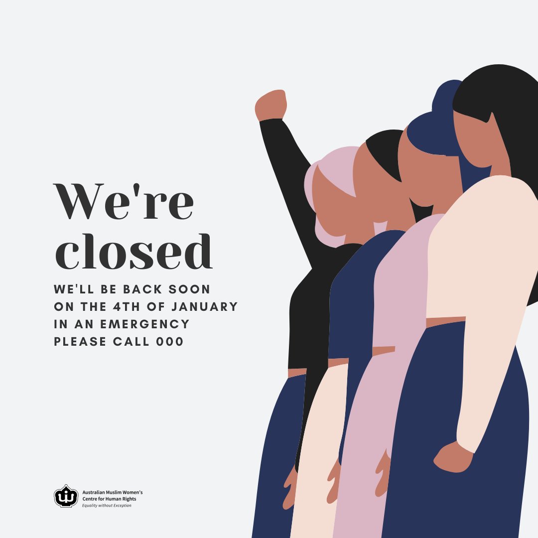 amwchr's tweet photo. Our centre will be closed from the 24th of December to the 4th of January to give our staff a well-deserved break over the xmas/new years period.
#AMWCHR https://t.co/i6kbSzm7Ia