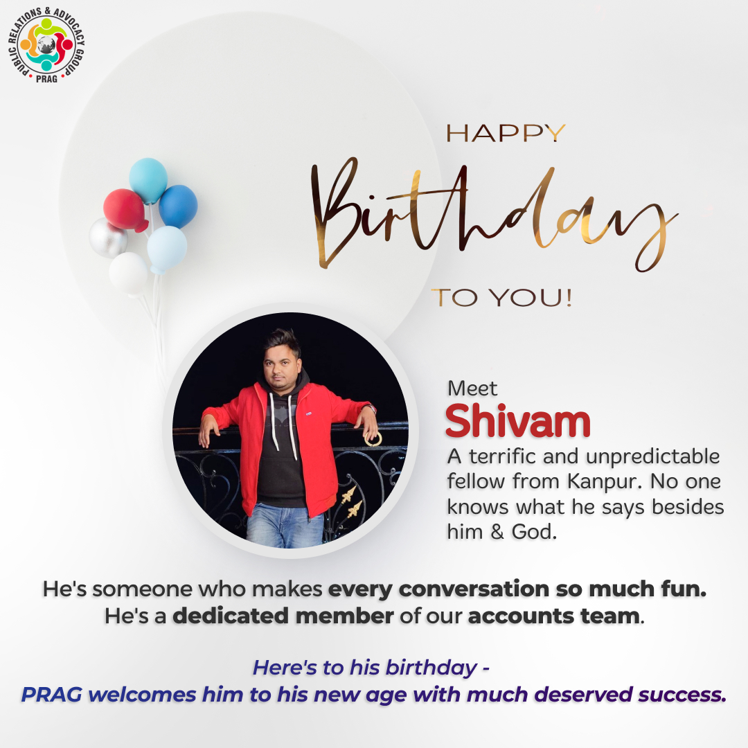 PragINDIA's tweet photo. PRAG wishes for your good health and great vitality  @shivuPRAG  Cheeeers!

#PRAG #CreatingPRAG #pragfamily #teamprag https://t.co/Z6piAGoxCd
