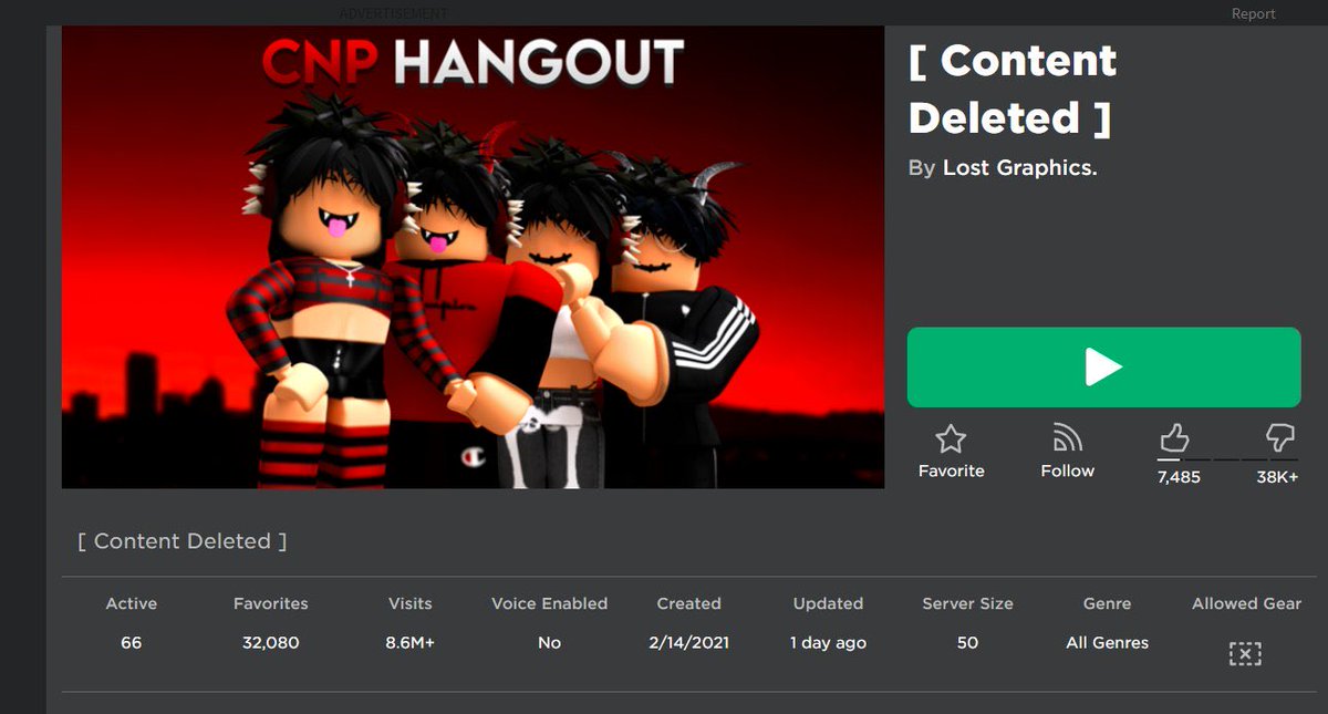 You Played Slender and CNP Hangout. - Roblox