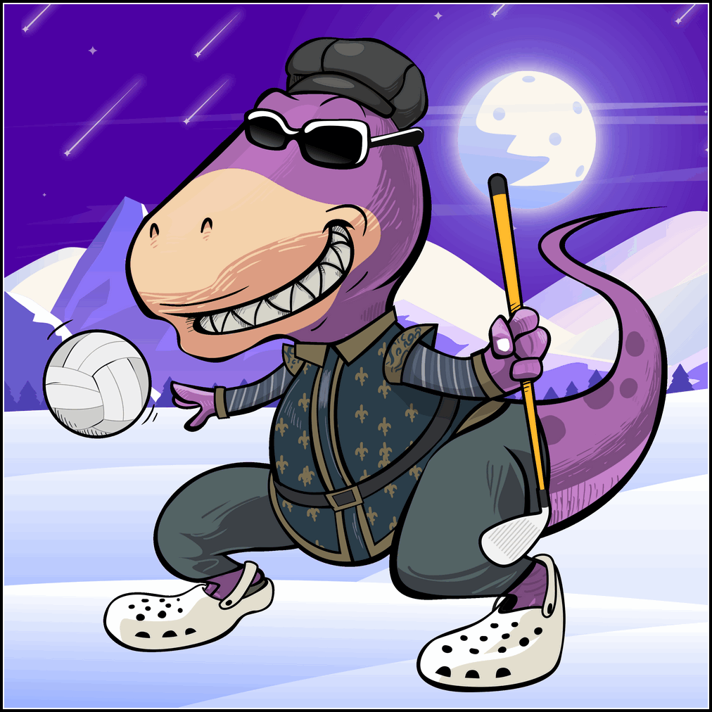 Is that a Dino in #Crocs ?

Being extinct hasn't stopped the fashion sense of #PUNKdinos 

Now Minting at punkdinos.com 0.049 Ethereum each only

#NFT #NFTcollection #DinoVerse #NFTdrops #sneakers #sneakerhead #punkverse