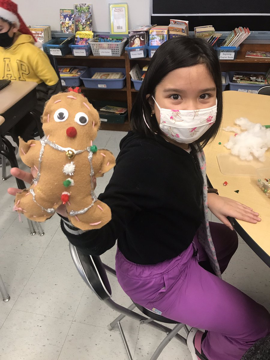DeebEdmonds's tweet photo. We made adorable Christmas gifts this week @IsaacBrockWSD #sewing #winnipegSD #gingerbreadman #ornament #christmas2021 https://t.co/qMnJR7s5Wv