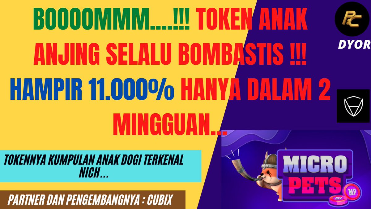 carlessiant's tweet photo. https://t.co/d6LmXhD9ZZ
Token yang satu ini, ingin mengoleksi semua anak-anak dogi yang terkenal yang kalian tahu...sangat menarik projectnya...
#pets #MicroPetsArmy #micropets https://t.co/EuL3AH4kN7