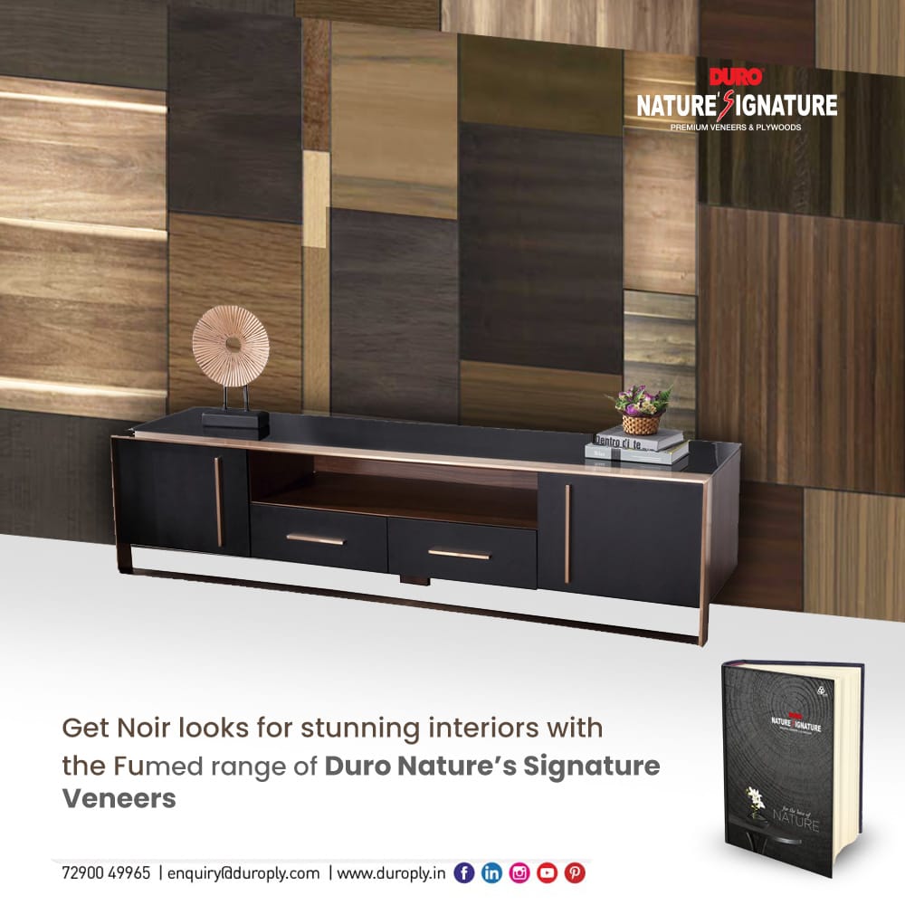Duroply's tweet photo. Fumed Veneers provide a rich elegant look that can often be an alternative to traditional dark woods.

Duro Nature's Signature's range of Fumed Veneers is a perfect option for those who want to create a dark and rich appeal with a touch of mystery and aura.

#Duro #Duroply https://t.co/hrXKvzKqHD