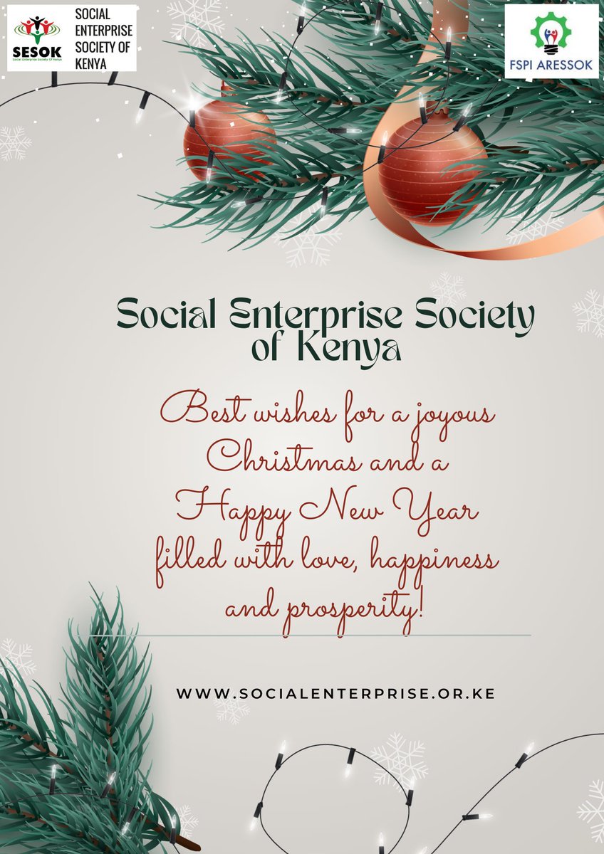 Happy Holidays from the entire Sesok Team.👏👏👏🥳🥳🥳#SESOK #HappyHolidays2021 #SocEntKenya #SocEnt #MerryChristmas #Whoknew