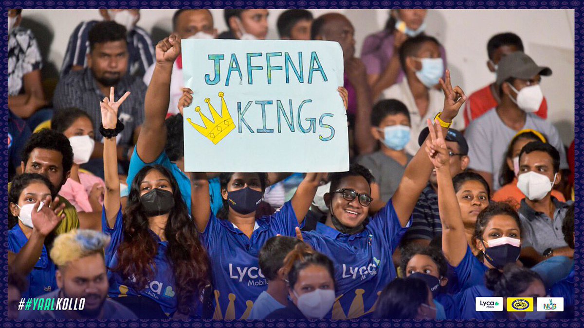 KingsJaffna's tweet photo. Dear Super #YaalKollo, we want to say a massive thank you for your tremendous support you showed the Kings 👑 this tournament.
We’re grateful for the incredible responses we received and look forward to playing more cricket with the Jaffna Kings in 2022 and beyond.🔥 https://t.co/L8CBHX273d