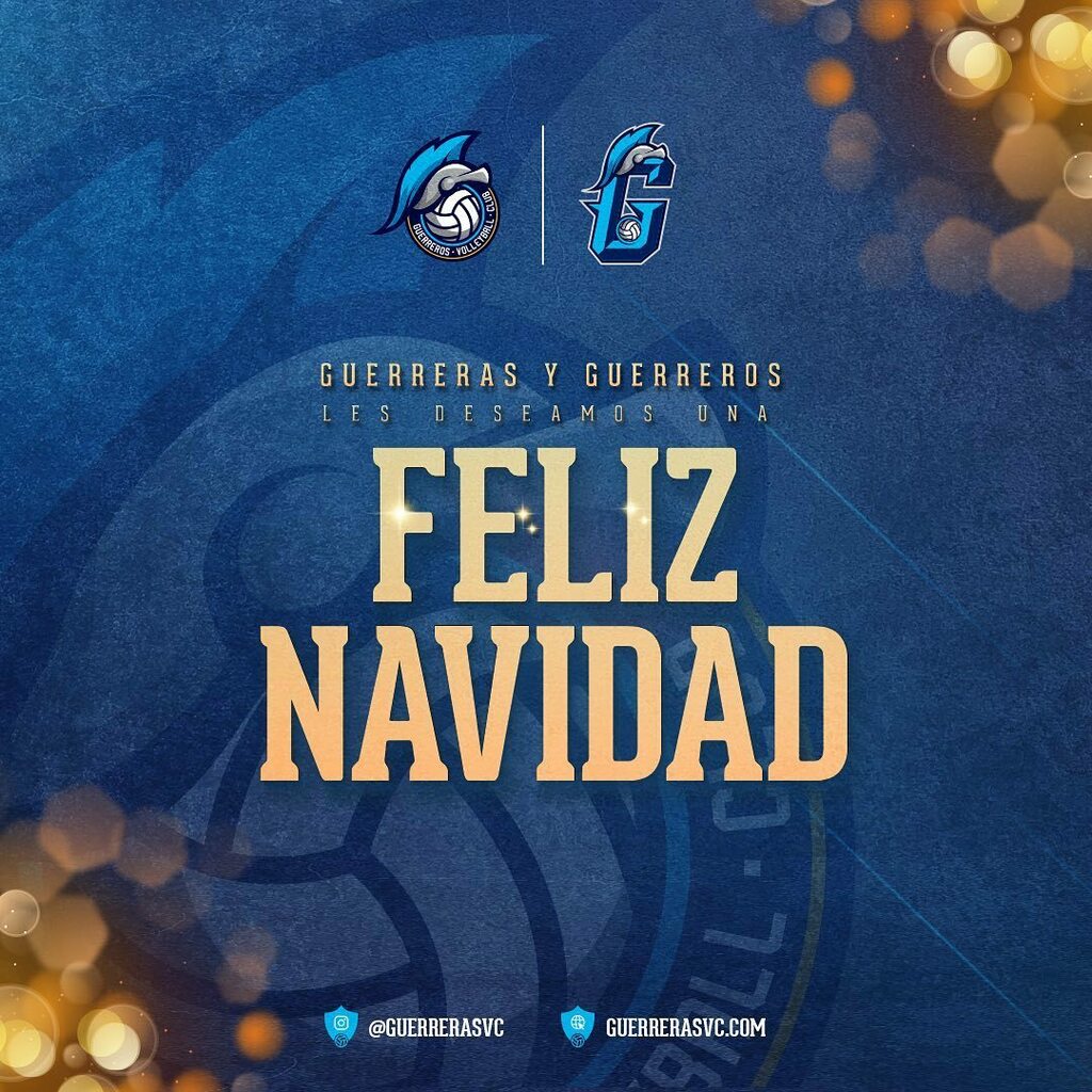 Guerreros y Guerreras les deseamos una Feliz Navidad y 2022 de mucho voleibol 

#contodoportodo