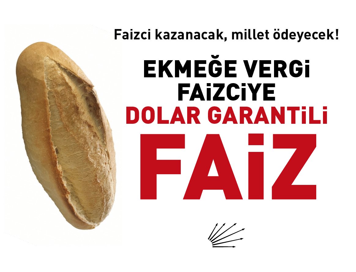 GokbulakRemzi's tweet photo. Faizci kazanacak, millet ödeyecek! Ekmeğe vergi, faizciye dolar garantili faiz... Öyle yağma yok... #HemenSeçim #indirim https://t.co/tO4QBP1cEf
