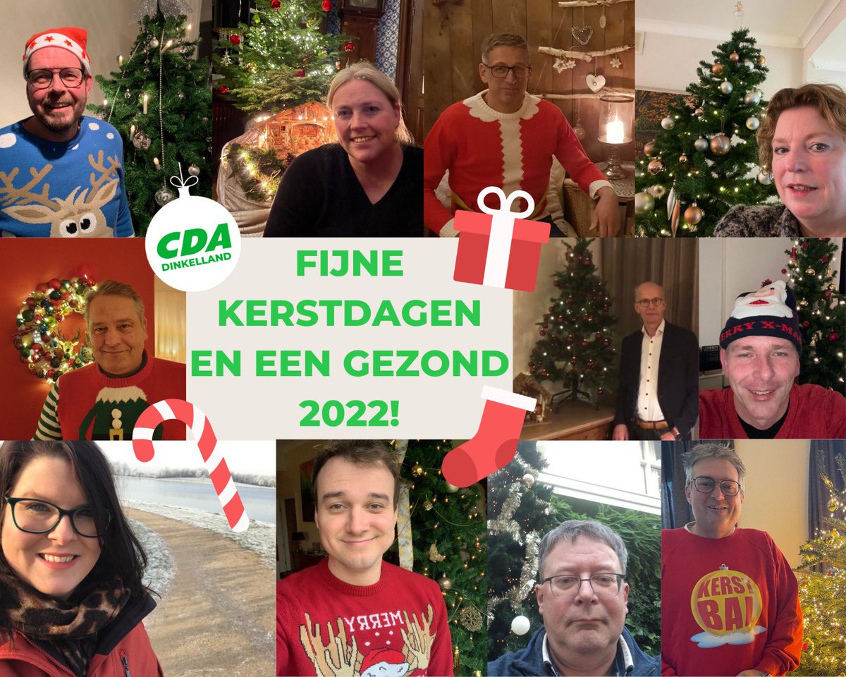 𝐅𝐢𝐣𝐧𝐞 𝐊𝐞𝐫𝐬𝐭! 🎅🏻 

Team CDA Dinkelland wenst u fijne Kerstdagen en een goede jaarwisseling toe. Tot in 2022!🎄