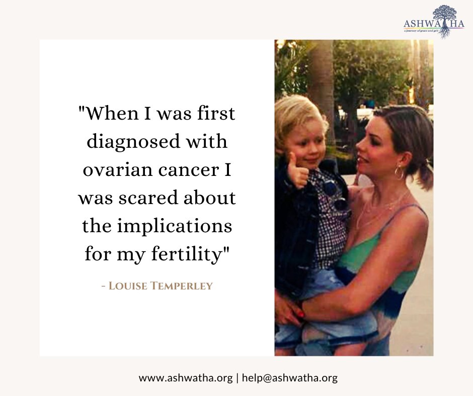 AshwathaCare's tweet photo. This year marks ten year since Louise Temperley was diagnosed with ovarian cancer aged just 31. She shares her story and her journey to motherhood: https://t.co/yIfePetqr0
#blog #personalexperience #journey #blogtoread #ovariancancerblog https://t.co/on0JVKPIWW