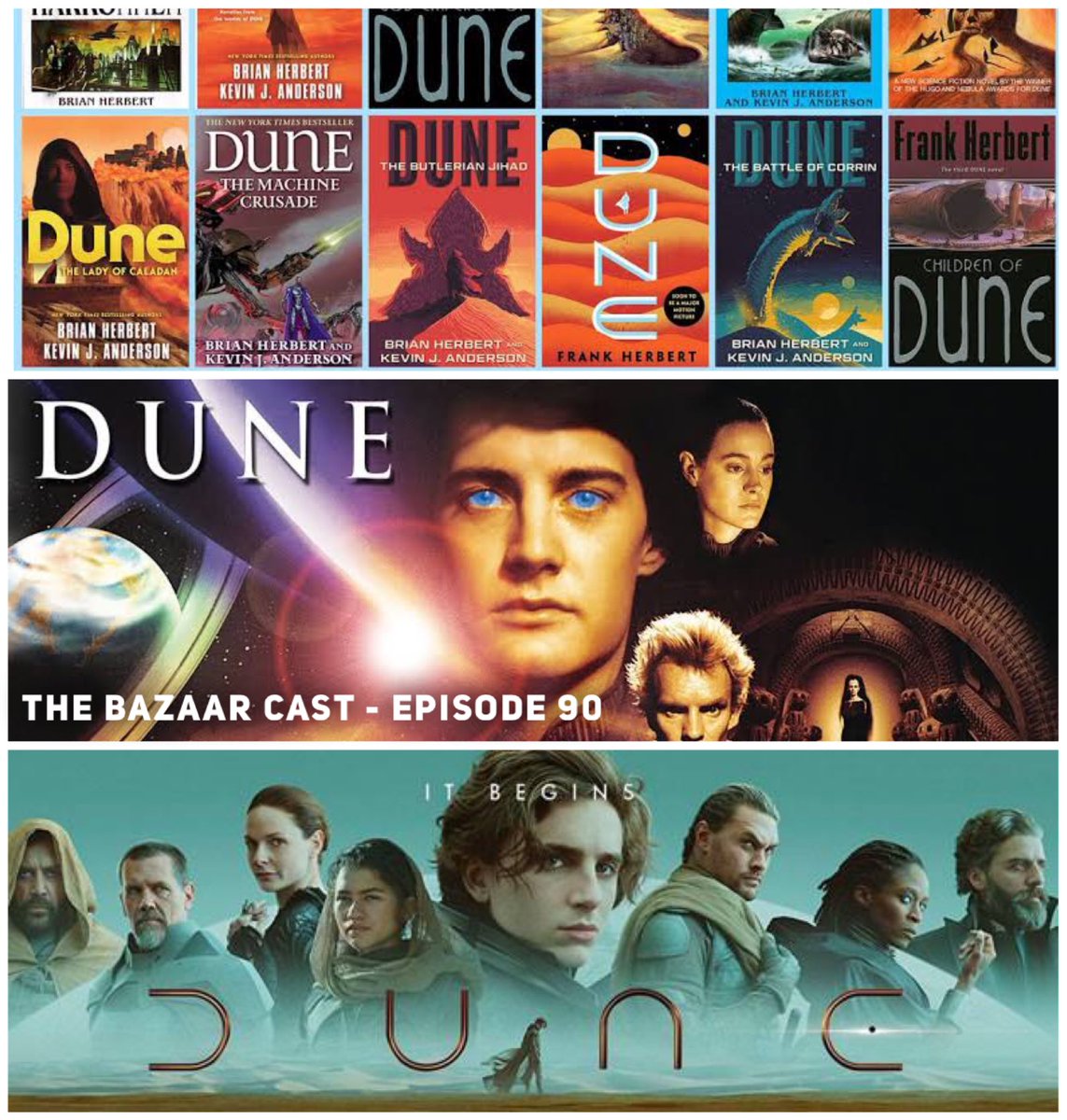 90 | Dune, Dune, DUNE!
.
<a href="/tikiambassador/">David Weiner 📼🔪🎃🛸</a> &amp; <a href="/SkorumM/">Skorum Music</a> join me to discuss #DUNE; past, present and future!
Just like the ghosts of Christmas!
.
Listen below 👇
.
anchor.fm/thebazaarcast
.
#DuneMovie