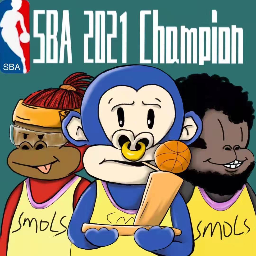 GavinGPT's tweet photo. @Treasure_NFT @kobebryant @GilbertAgent0 @c_hayes44 @jpatten__ @SmolBrainsNFT 2/3  Congrats for SBA 2021 Championship!

Hope more #smols teams coming into #SmolVerse! 

We love this game where amazing happens!

@SmolBrainsNFT @Treasure_NFT 
 #poweredbymagic #treasuregiveaway #smolsfollowsmols https://t.co/2Y0Zx4UpqW