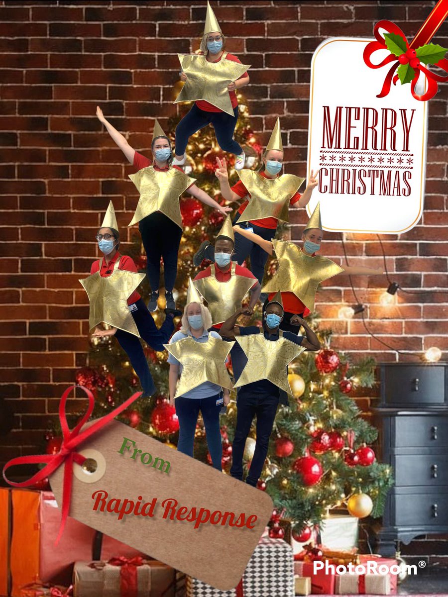 Wishing you all a very Merry Christmas from all of Rapid Response! (And <a href="/jaimeenorth1212/">Jaimee North</a> ‘s excellent photoshop skills! 😂) #RRTSstars #merrychristmas
