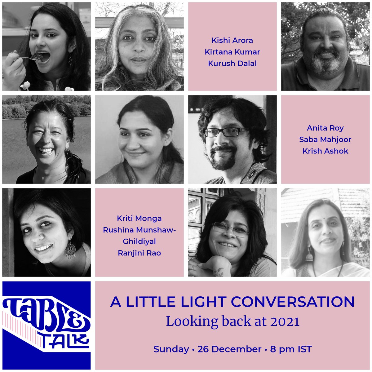 Peter Griffin isnāt spending much time here (@zigzackly) on Twitter photo On Table Talk this Sunday: <a href="/anitaroy1000/">Anita Roy</a>, <a href="/kishiarora/">Kishi Arora</a>, <a href="/krishashok/">Krish Ashok</a>, <a href="/kritimonga/">Kriti Monga</a>, <a href="/Karboholic/">Kurush F Dalal</a>, <a href="/leftofwrite/">Ranjini</a>, <a href="/RushinaMG/">Rushina M Ghildiyal</a>, Saba Mahjoor
More: zigzackly.blogspot.com/2021/12/table-ā¦
Register: us02web.zoom.us/webinar/registā¦
Subscribe: groups.google.com/d/forum/ttandf⦠&/or t.me/TTandFPS On Table Talk this Sunday: <a href="/anitaroy1000/">Anita Roy</a>, <a href="/kishiarora/">Kishi Arora</a>, <a href="/krishashok/">Krish Ashok</a>, <a href="/kritimonga/">Kriti Monga</a>, <a href="/Karboholic/">Kurush F Dalal</a>, <a href="/leftofwrite/">Ranjini</a>, <a href="/RushinaMG/">Rushina M Ghildiyal</a>, Saba Mahjoor
More: zigzackly.blogspot.com/2021/12/table-ā¦
Register: us02web.zoom.us/webinar/registā¦
Subscribe: groups.google.com/d/forum/ttandf⦠&/or t.me/TTandFPS