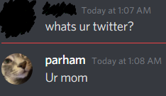 BasedSebas420's tweet photo. LOL THIS PARHAM KID IS SO UNBASED LOL. #DUSTER #SAD #PARHAM #NOTONTHEGRIND #CRINGE #URMOM LOL WHAT A BAD JOKE ITS SAD. He tried to jebait the wok but to no avail, as we shall always prevail, keep on the grind people, I'll come up with a name for us soon... https://t.co/Y5YojeN8Nb