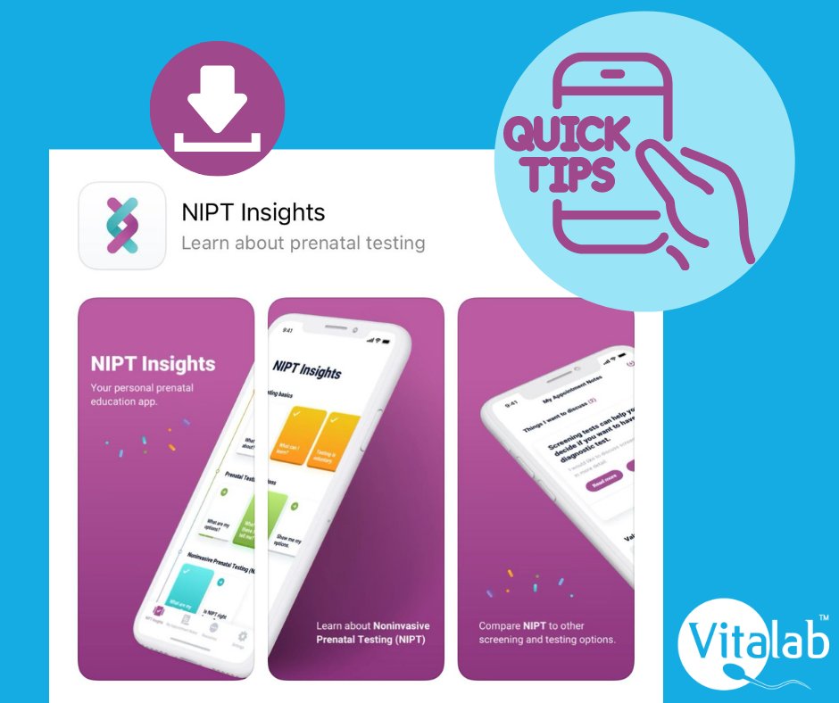 VitalabSA's tweet image. A #quicktip from Dr G for all our fans, a great #mobileapp called “NIPT Insights” which is an educational tool about the testing &amp;amp; screening for common chromosomal conditions when considering #noninvasiveprenataltesting #NIPT.  #genetictesting #chromosomes #prenataltesting #tips