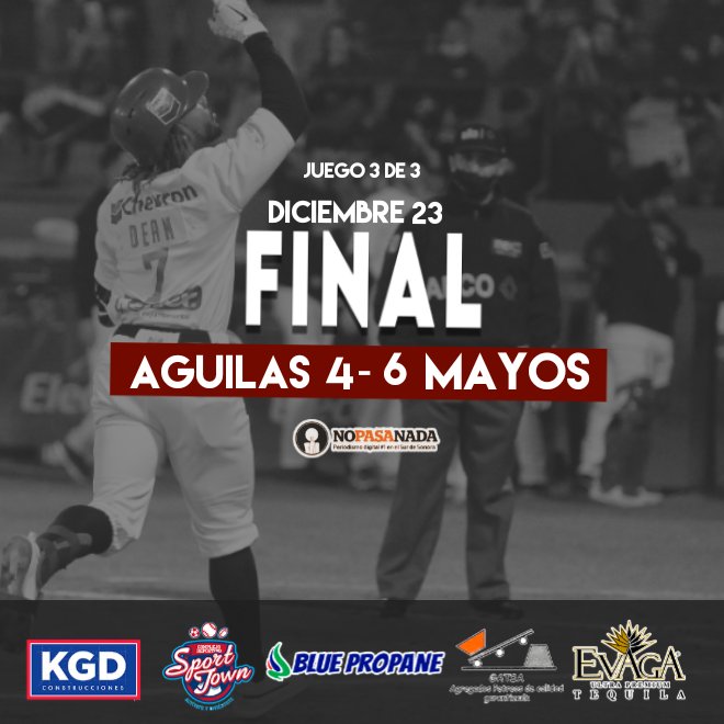 NoPasaNada_mx's tweet photo. #Mayos gana el último de la temporada así como el #CampeonBateador #TirsoOnelas
#CampeonJonronero #KyleMartin y #CampeonEnPonches #OctavioAcosta https://t.co/wGSnnX4DoR