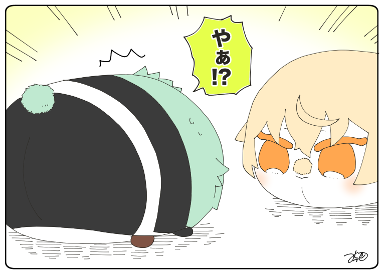 とある本丸のひと休み197「毛玉・源氏もちの本丸」
もち膝「兄者の顔に毛玉が!!!??😳💦」
もち髭「弟にしっぽがある☺️」
などと言っていそうです
#息抜きもちちか
#くまみみ本丸