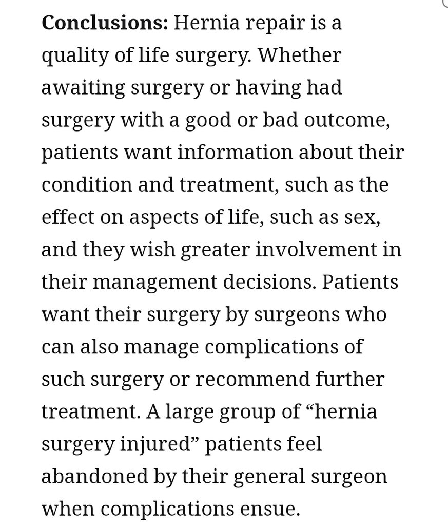eurohernias's tweet photo. https://t.co/3tzxlW0DIp Patient views around their #HerniaSurgery: a worldwide online survey promoted through #SoMe

#QoL #PROMs #SoMe4Surgery https://t.co/n7PdKRn5pd