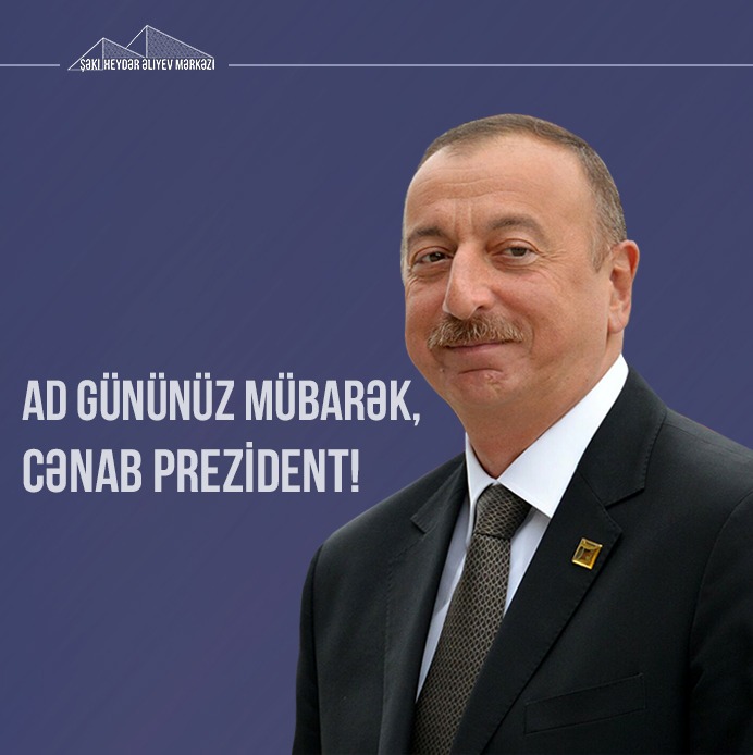 shekicenter's tweet photo. 24 dekabr Azərbaycan Respublikasının Prezidenti cənab İlham Əliyevin doğum günüdür. Müzəffər Ali Baş Komandan İlham Əliyevi, Şəki Heydər Əliyev Mərkəzinin kollektivi adından ad günü münasibəti ilə təbrik edir, ölkəmizin parlaq gələcəyi uğrunda fəaliyyətində uğurlar arzu edirik! https://t.co/fuKQvGgQaK