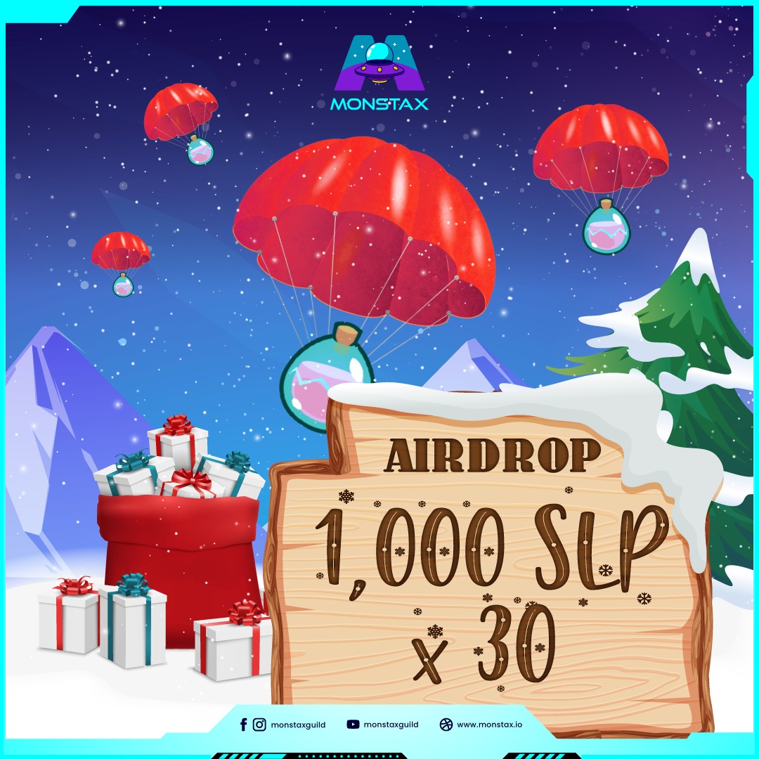 shaffertcg7's tweet photo. HO~HO~HO!! It's time for celebration &amp; @MonstaxGuild will be giving away 30,000 SLP to 30 lucky winners.

Follow this simple steps to stand a chance to win
1) Like &amp; Follow  @Monstax_Shark 
2) Like &amp; Follow @MonstaxGuild (+ 1 Chance) 
3) Retweet this post &amp; tag 3 friends https://t.co/1ZmCVGj5Ox
