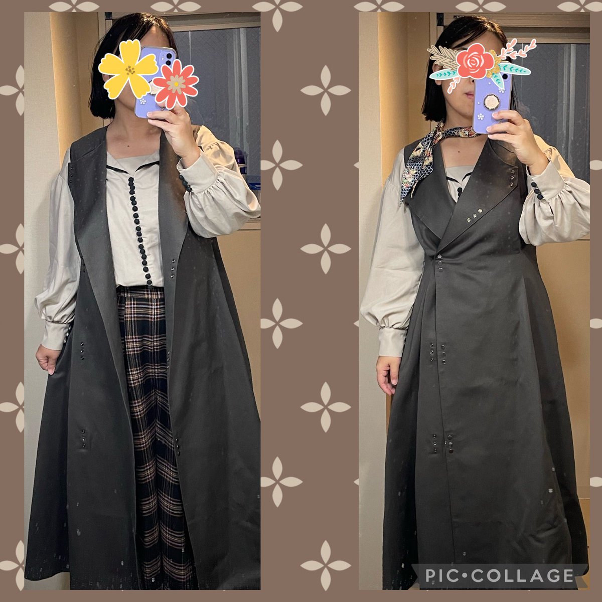 hionly's tweet photo. profloomさんのカスミソウ合わせ。閉めちゃうとブラウスが見えなくなっちゃうので羽織りがよさげ？
#hm26
#profloom https://t.co/wboYJwnuo5