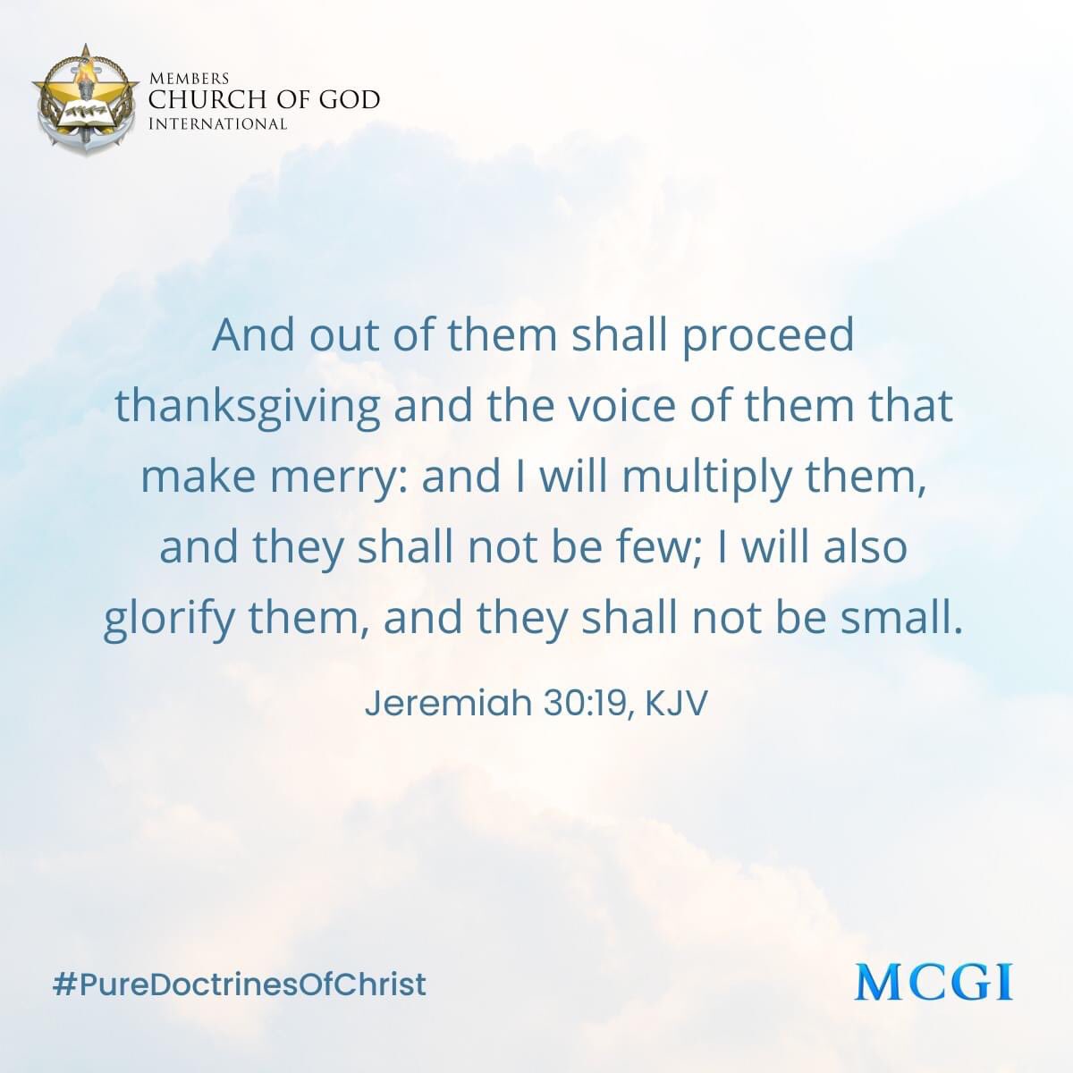 Hannah On Twitter: "And Out Of Them Shall Proceed Thanksgiving And The  Voice Of Them That Make Merry: And I Will Multiply Them, And They Shall Not  Be Few; I Will Also