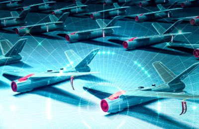 DefenseTrends's tweet photo. Manufacturer of the Loitering Munition 'WARMATE' from Poland 🇵🇱:'The SWARM system integrates the two Unmanned Aerial Systems, allowing highly accurate observation and target selection using data from FLYEYE, and a rapid strike response using WARMATE.' https://t.co/pHQ3EtEocc