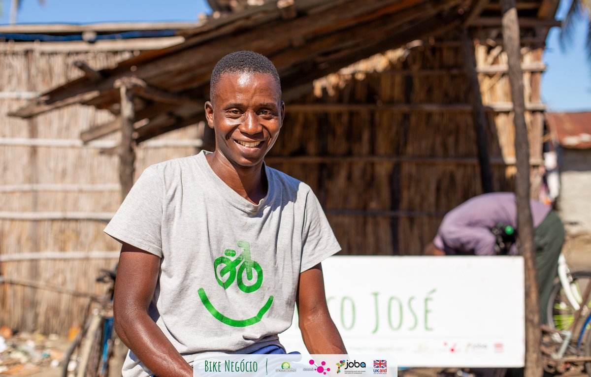 Mozambikes's tweet photo. "With my workshop many customers come to me to repair their bikes. That way I became financially independent, thanks to Mozambikes and the Bike Negócio Program." (Eurico José, Zambezia Province).
#Mozambikes #onebicycleattime #joba #ukaid #ideialab https://t.co/C4MbtNZ85g