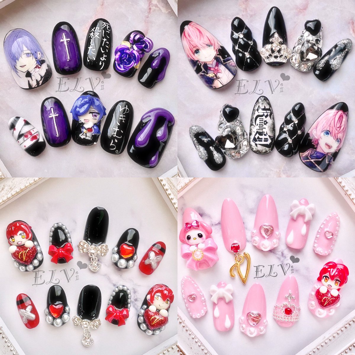 ネイルチップオーダー #痛ネイル #痛ネイルオーダー #推しネイル #推し