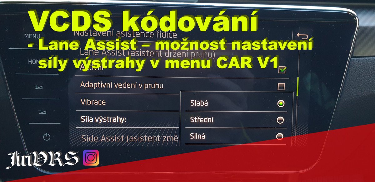 JiriVrs's tweet photo. Ahoj všem,  dnes tu máme postup pro zobrazení možnosti nastavení síly výstrahy asistentu vedení v pruhu na rádiu 
https://t.co/hWse8FGVMJ https://t.co/jyBSS0o8TB