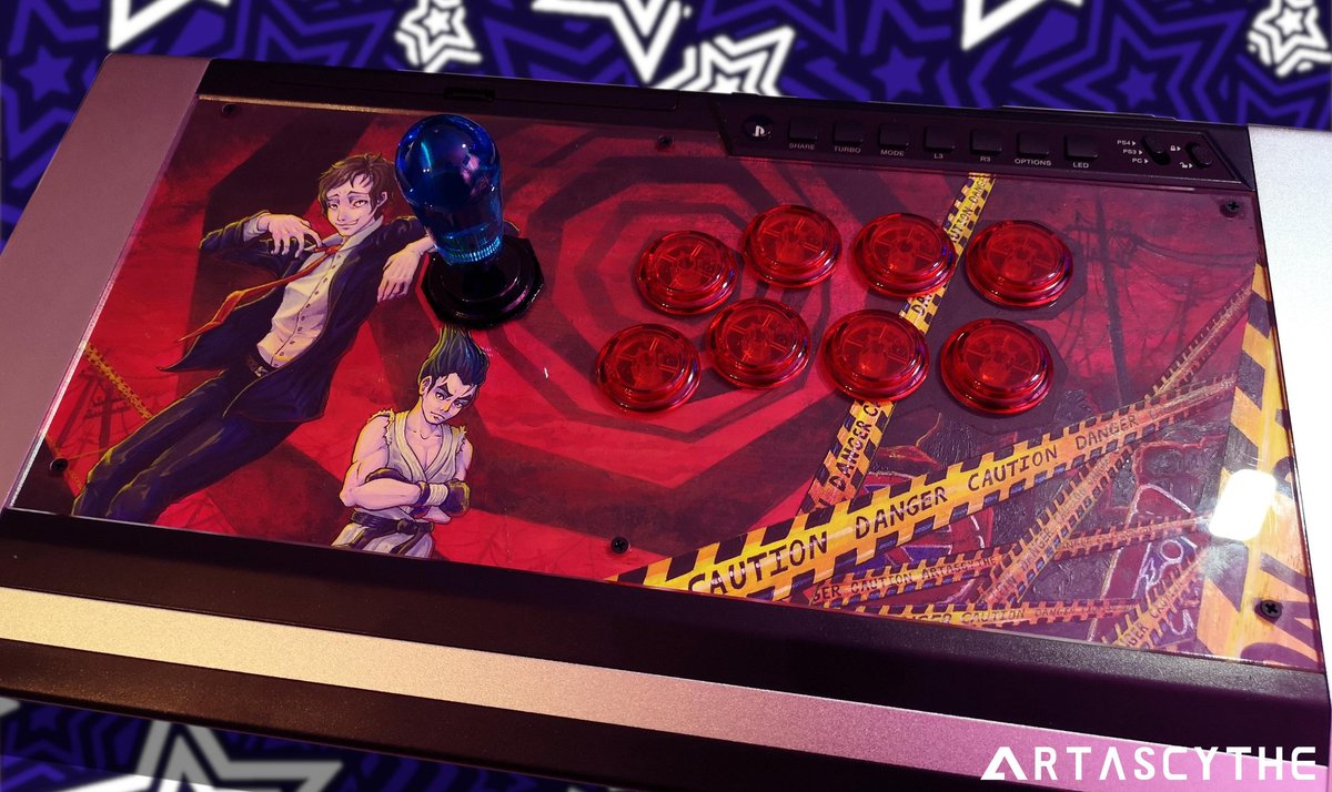 ArtaWork's tweet photo. New modded @QanbaUSA obsidian‼️ 
▪️Hand painted acrylic artwork 🎨
▪️Corean lever with colar 🕹️
▪️ Full Transparent butons 🔴
▪️Relief / Reflective / Glow in the dark painting effects🖌️
For @GGoums ❤️ Merry Xmas!🎅 https://t.co/utnnmwukZu