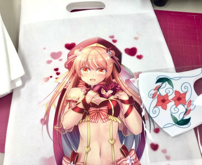 新刊セットのバッグとマスク(個人用)作りました!!\\\\٩( 'ω' )و ////
#同人工房 