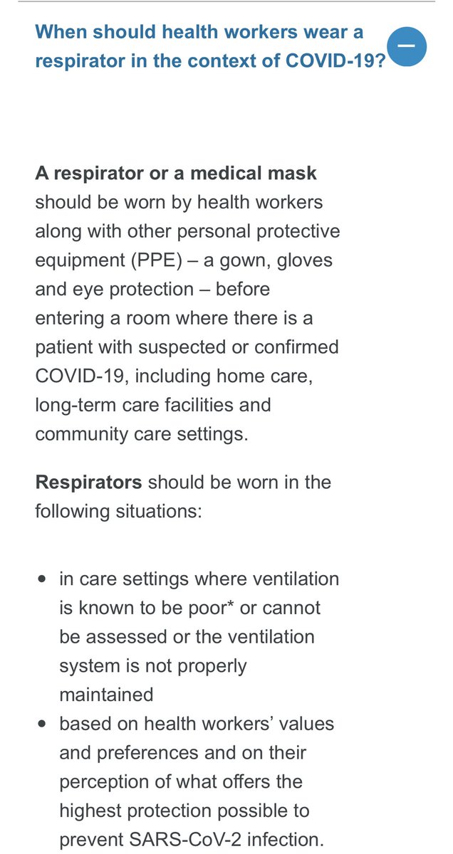 darrenabrown's tweet photo. Updated guidance by @WHO on PPE (specifically masks) for healthcare professionals. Let’s hope this filters through to @NHSEngland guidance as I REALLY don’t want to get COVID again because of my job https://t.co/wGcBFp7eD1 https://t.co/EPK3e8lFgy