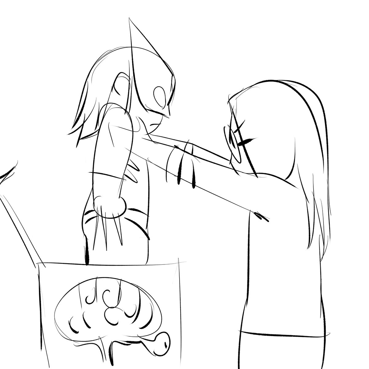 Doodle brain vs chores. 