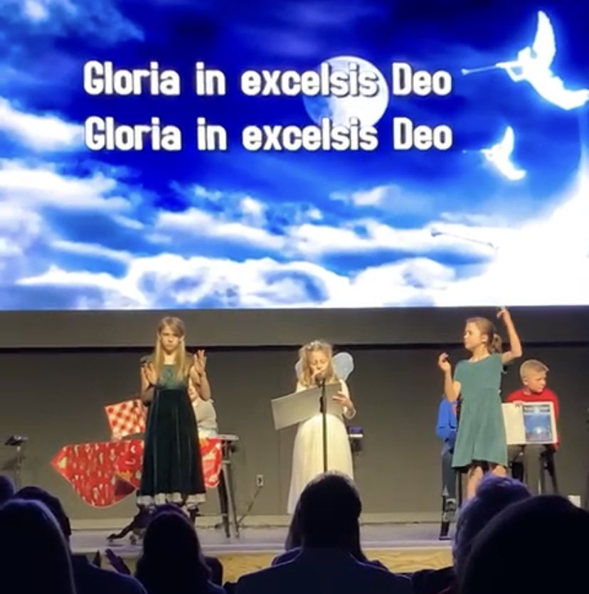 Finally, the reason for the season! “‘Twas the Night Before Christ’s Birth” with the kids <a href="/GranburyBaptist/">Granbury Baptist</a> was the perfect reminder of why we have this season of celebration! 💚🌟❤️🌟💛
