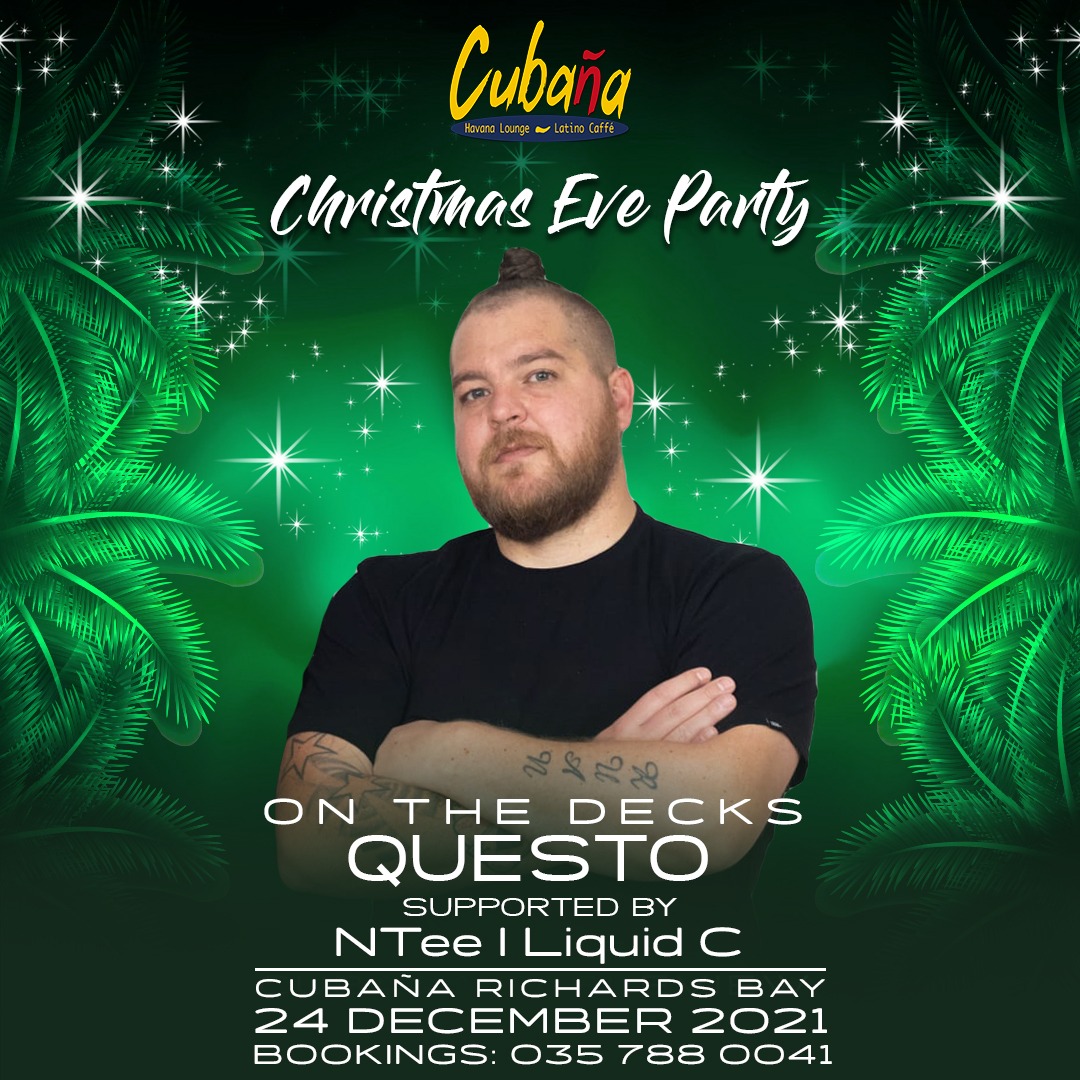 CubanaR_Bay's tweet photo. Nothing like a Christmas eve party to kick off the festivites! 🎄

Join us tonight with Questo rocking the decks. We are going to welcome Christmas in the right way  😉 | Strict COVID-19 Protocols Apply.

#ComeSeeandBeSeen https://t.co/O92fvEpiLB