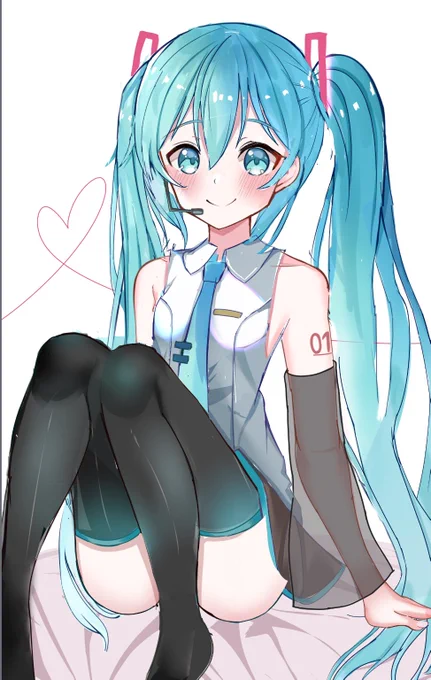 初音ミク～!!!
#絵柄が好みって人にフォローされたい 
#初音ミク 