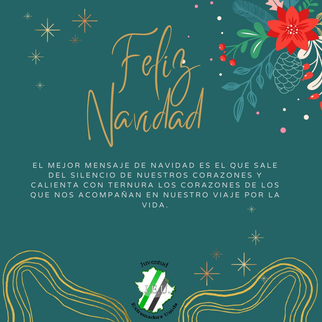 💫 Desde JEU queremos desearos una Feliz Navidad rodeados de la mejor compañía. Que los logros de este año sean solo las semillas para ser plantadas y que se cosechen con enorme éxito en los próximos años. ¡Feliz Navidad y felices fiestas!#navidad2021 #extremadura #regionalismo