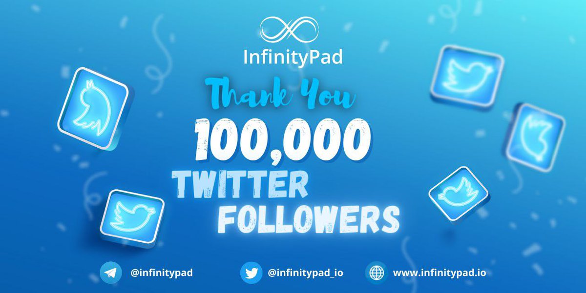 Congratulations on achieving 100K @Twitter followers 

Thanks @InfinityPad_io community for all those support throughout this journey and achieving this milestone.

Thanks you ! Soon we are going to be <a href="/premiumbusiness/"></a>