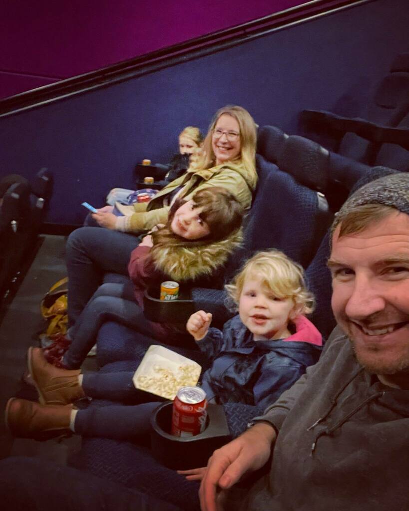 Darnold317's tweet photo. Christmas Eve at the cinema #encantomovie #family https://t.co/R4odqLmvc8 https://t.co/69KuLH4rR3