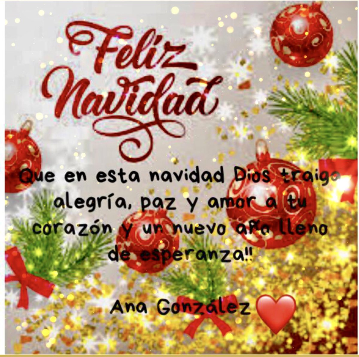 AnaGonzalezM12's tweet photo. Que en esta navidad y siempre Dios sea el centro de nuestras vida!! #FelizNavidad ❤️🎄🍀 https://t.co/Qv8xlsdw8I