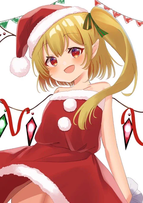 クリスマスサンタフランちゃん🎅🏻 #東方Project 