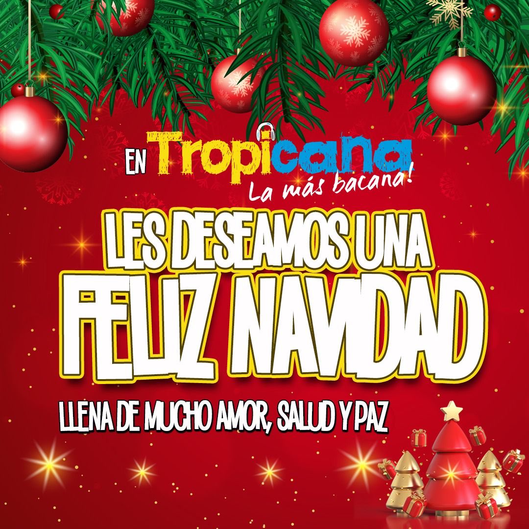 Feliz Navidad de parte de todo el equipo de ⁦<a href="/Tropicana989/">Tropicana Medellín</a>⁩ Medellín.