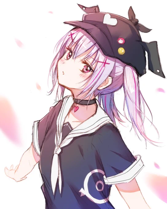 昨日の落書き塗った #空澄絵 