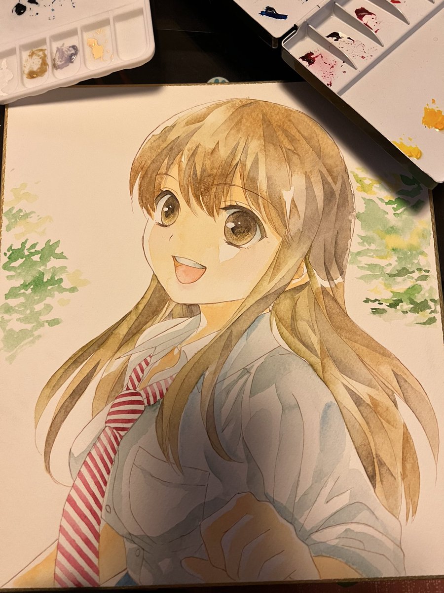 「FANBOX支援者様特典の直筆イラスト進めてます.* 」|大島永遠🐾 きみがロ①巻＆大親友⑥巻のイラスト