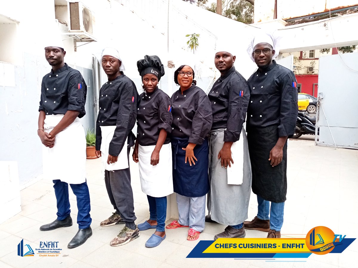 AEnfht's tweet photo. #retour_sur_images  Chefs cuisiniers ENFHT ECOLE NATIONALE DE FORMATION HOTELIERE E TOURISTIQUE
@MinTourSn @mintoursenegal https://t.co/PBVk8xvDY8