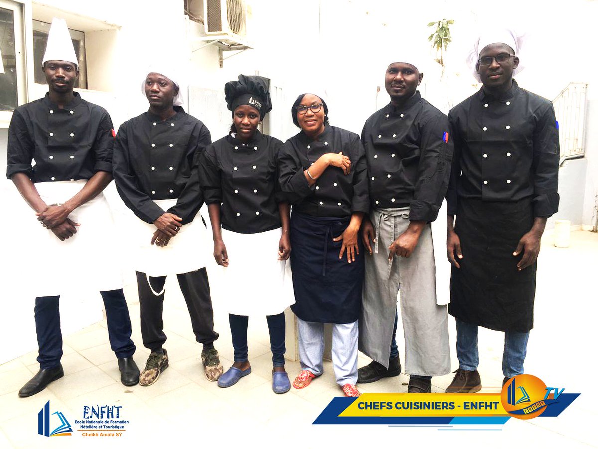 AEnfht's tweet photo. #retour_sur_images  Chefs cuisiniers ENFHT ECOLE NATIONALE DE FORMATION HOTELIERE E TOURISTIQUE
@MinTourSn @mintoursenegal https://t.co/PBVk8xvDY8