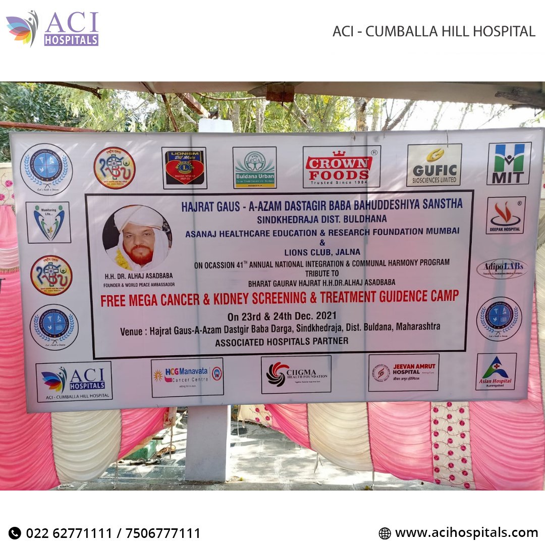 AsianCancerInst's tweet photo. Free Mega Cancer - Kidney Screening & Treatment Guidance Camp at Buldana.
#cancer #guidance #buldana #cancertreatment #kidneyscreening https://t.co/RfNWGLZpRD