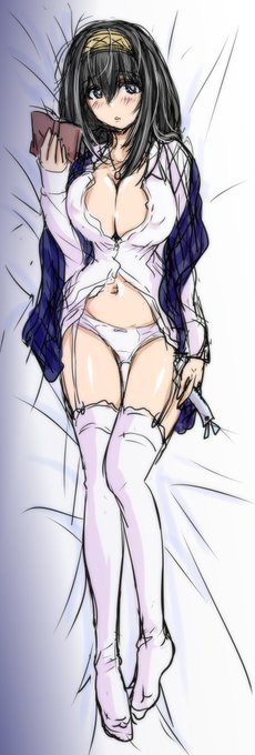 Pが持ち込み仕事を終えるのをベッドで大人しく待ってる文香さんらくがき 