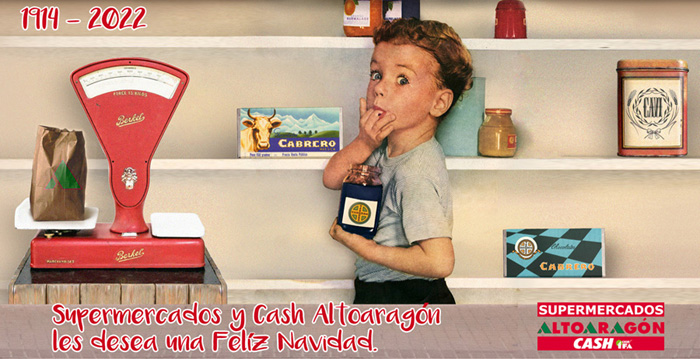 La empresa Cabrero e Hijos y todo el personal de los Supermercados y Cash &amp; Carry Altoaragón les desea una Feliz Navidad🎄🎁